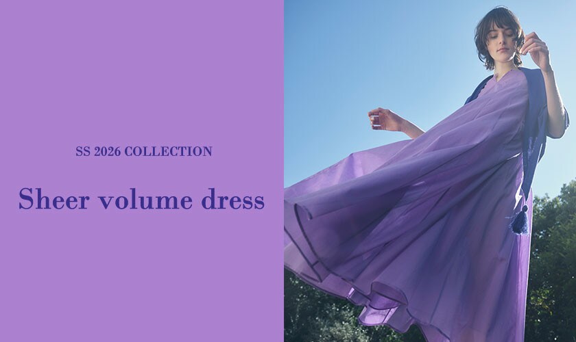 - Sheer volume dress -
