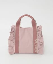 BJCJD67130 MK MICHEL KLEIN BAG(MK ミッシェルクラン バッグ) [WEB限定/300g以下の軽量]サイドフリルスクエアデザインバッグ ピンク