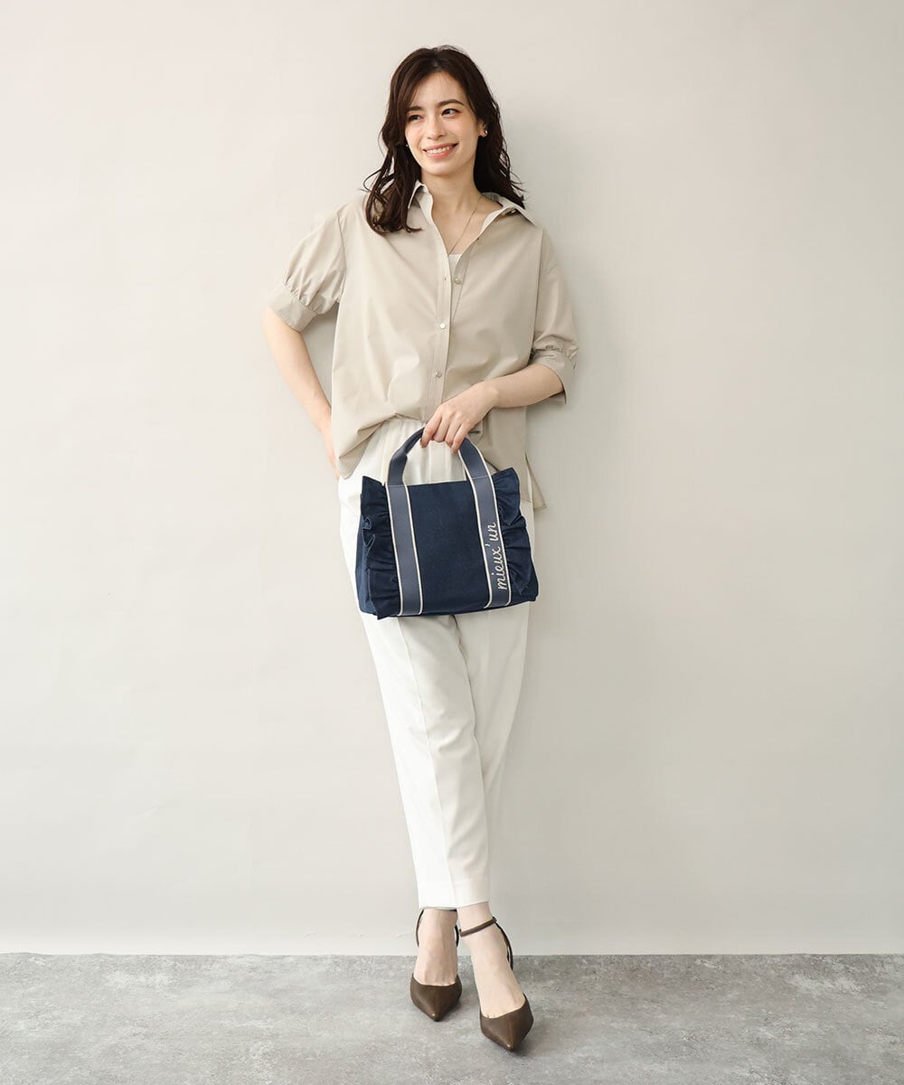 BJCJD67130 MK MICHEL KLEIN BAG(MK ミッシェルクラン バッグ) [WEB限定/300g以下の軽量]サイドフリルスクエアデザインバッグ ピンク