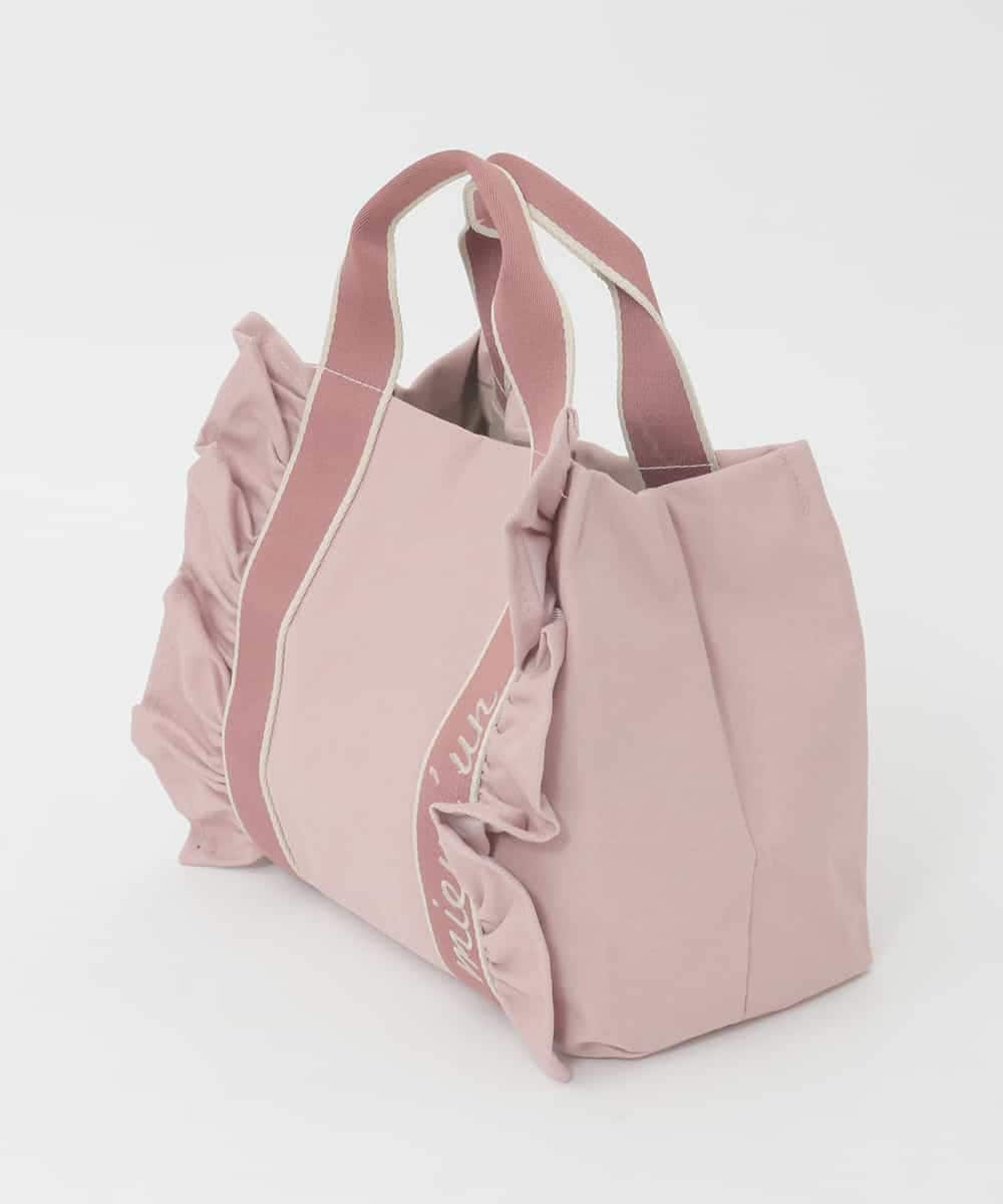 BJCJD67130 MK MICHEL KLEIN BAG(MK ミッシェルクラン バッグ) [WEB限定/300g以下の軽量]サイドフリルスクエアデザインバッグ ピンク