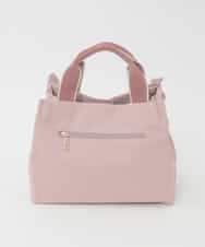 BJCJD67130 MK MICHEL KLEIN BAG(MK ミッシェルクラン バッグ) [WEB限定/300g以下の軽量]サイドフリルスクエアデザインバッグ ピンク