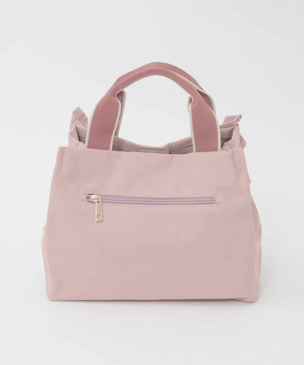 BJCJD67130 MK MICHEL KLEIN BAG(MK ミッシェルクラン バッグ) [WEB限定/300g以下の軽量]サイドフリルスクエアデザインバッグ ピンク