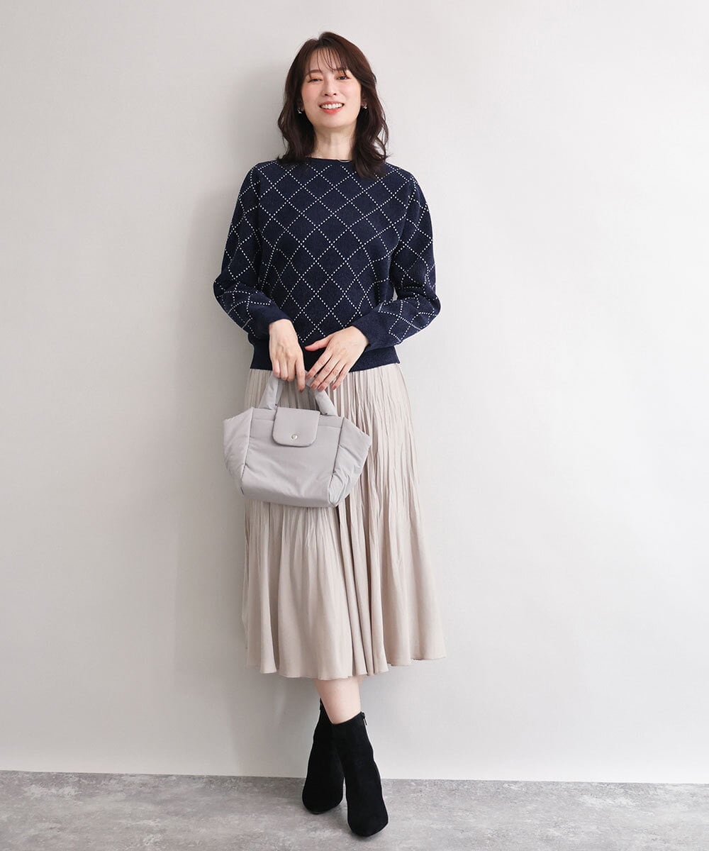 BJCJD69130 MK MICHEL KLEIN BAG(MK ミッシェルクラン バッグ) [WEB限定/軽量/2WAY]ポケットアクセント台形コンパクトトート イエロー