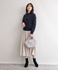 BJCJD69130 MK MICHEL KLEIN BAG(MK ミッシェルクラン バッグ) [WEB限定/軽量/2WAY]ポケットアクセント台形コンパクトトート イエロー