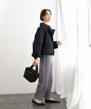 BJCJD69130 MK MICHEL KLEIN BAG(MK ミッシェルクラン バッグ) [WEB限定/軽量/2WAY]ポケットアクセント台形コンパクトトート イエロー