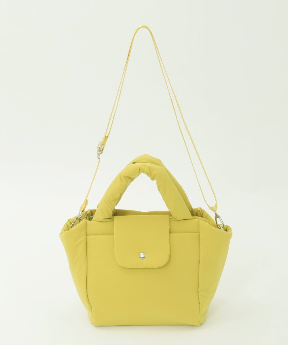 BJCJD69130 MK MICHEL KLEIN BAG(MK ミッシェルクラン バッグ) [WEB限定/軽量/2WAY]ポケットアクセント台形コンパクトトート イエロー