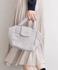 BJCJD69130 MK MICHEL KLEIN BAG(MK ミッシェルクラン バッグ) [WEB限定/軽量/2WAY]ポケットアクセント台形コンパクトトート グレー