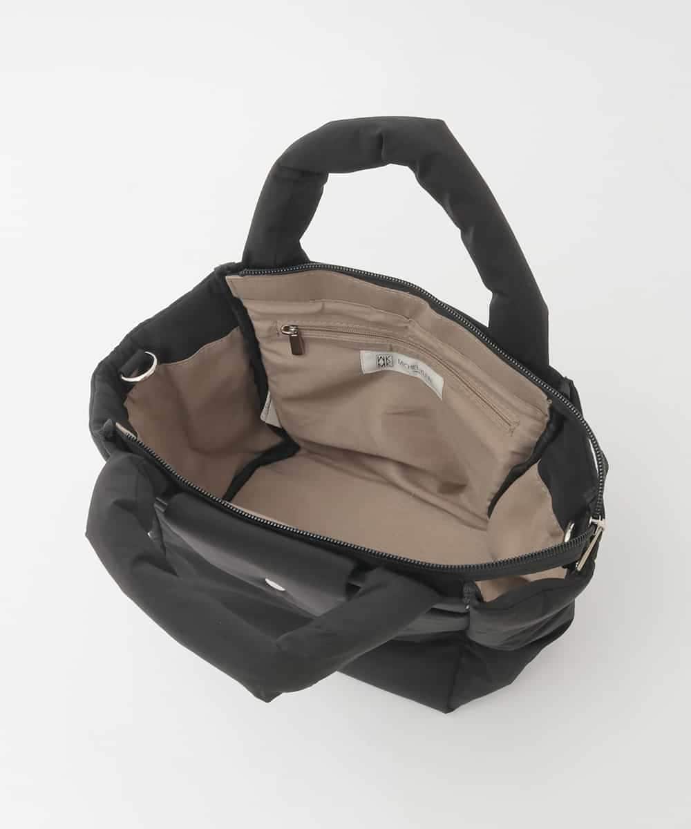 BJCJD69130 MK MICHEL KLEIN BAG(MK ミッシェルクラン バッグ) [WEB限定/軽量/2WAY]ポケットアクセント台形コンパクトトート イエロー