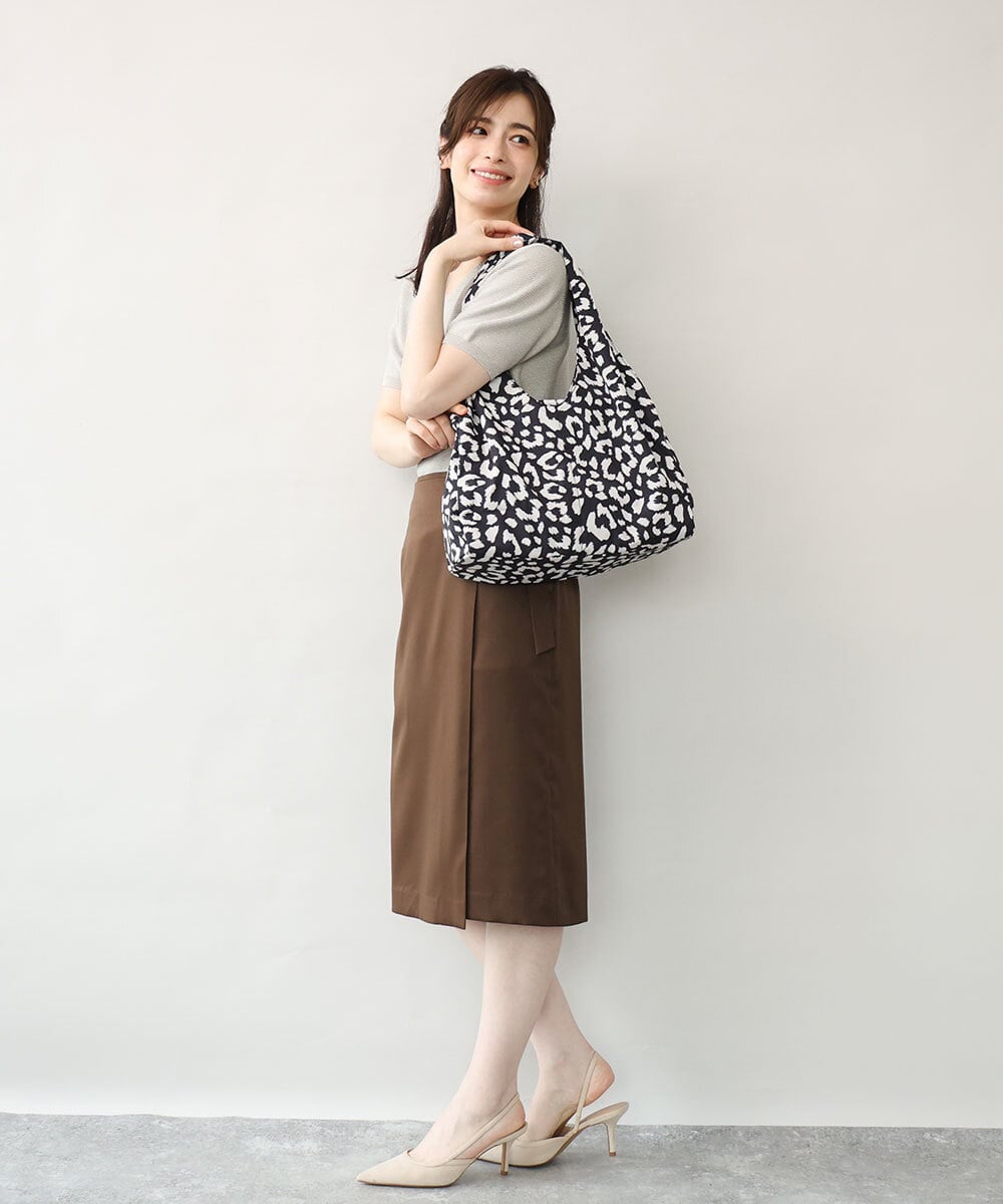 BJCJD69140 MK MICHEL KLEIN BAG(MK ミッシェルクラン バッグ) [WEB限定/300g以下の軽量]アニマルプリントトートバッグ ヒョウ柄