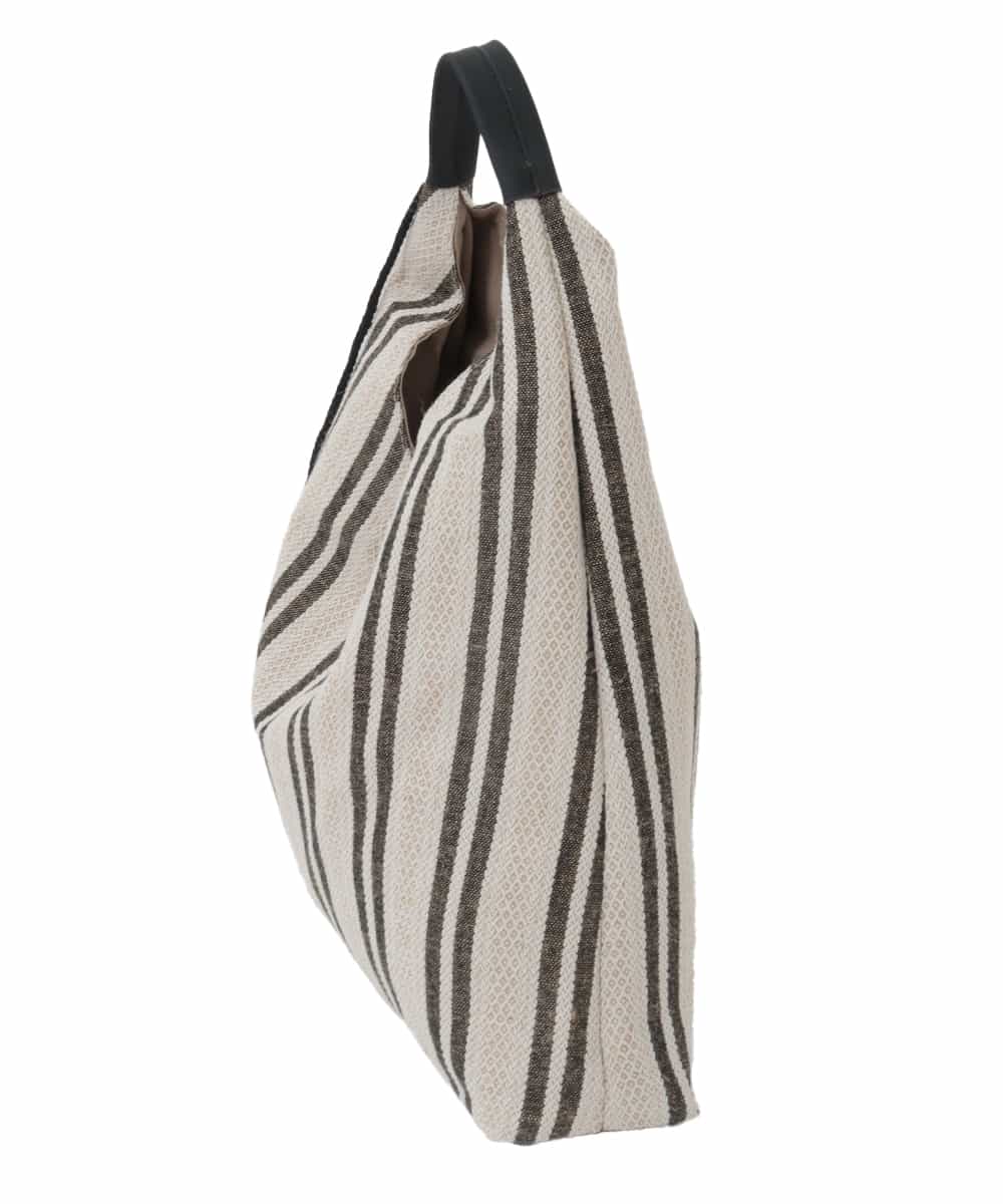BJCJD70130 MK MICHEL KLEIN BAG(MK ミッシェルクラン バッグ) [A4収納可]Vカットストライプスデザインバッグ ブラック