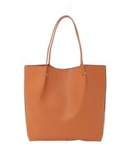 BJCJD74130 MK MICHEL KLEIN BAG(MK ミッシェルクラン バッグ) [A4収納可]合成皮革BIGトートバッグ オレンジ