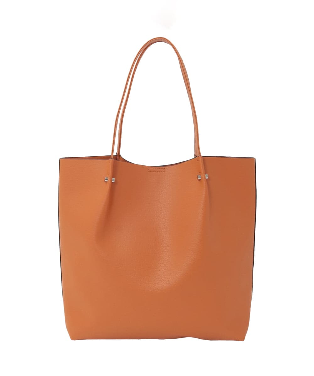 BJCJD74130 MK MICHEL KLEIN BAG(MK ミッシェルクラン バッグ) [A4収納可]合成皮革BIGトートバッグ オレンジ