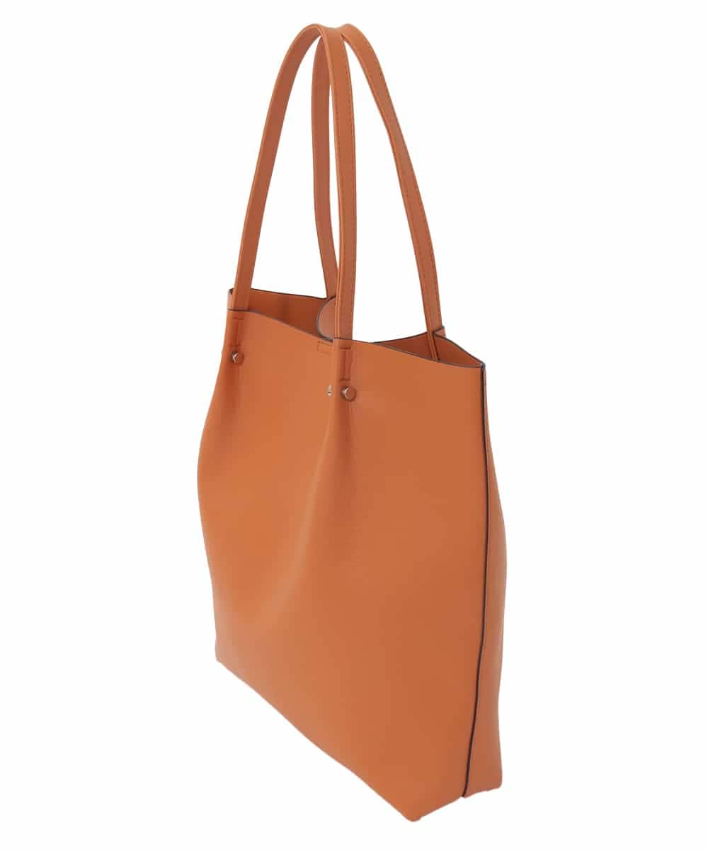 BJCJD74130 MK MICHEL KLEIN BAG(MK ミッシェルクラン バッグ) [A4収納可]合成皮革BIGトートバッグ オレンジ