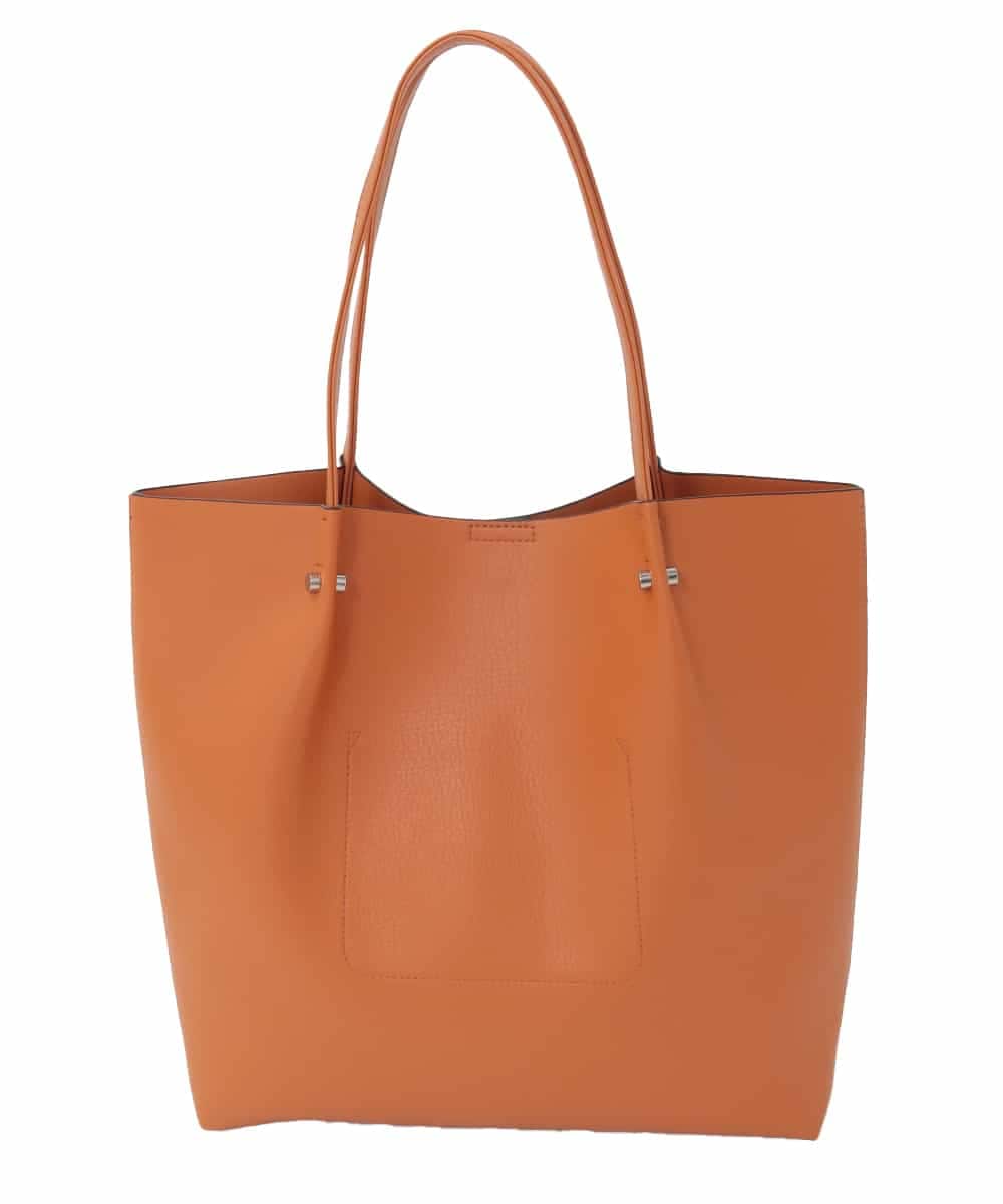 BJCJD74130 MK MICHEL KLEIN BAG(MK ミッシェルクラン バッグ) [A4収納可]合成皮革BIGトートバッグ オレンジ
