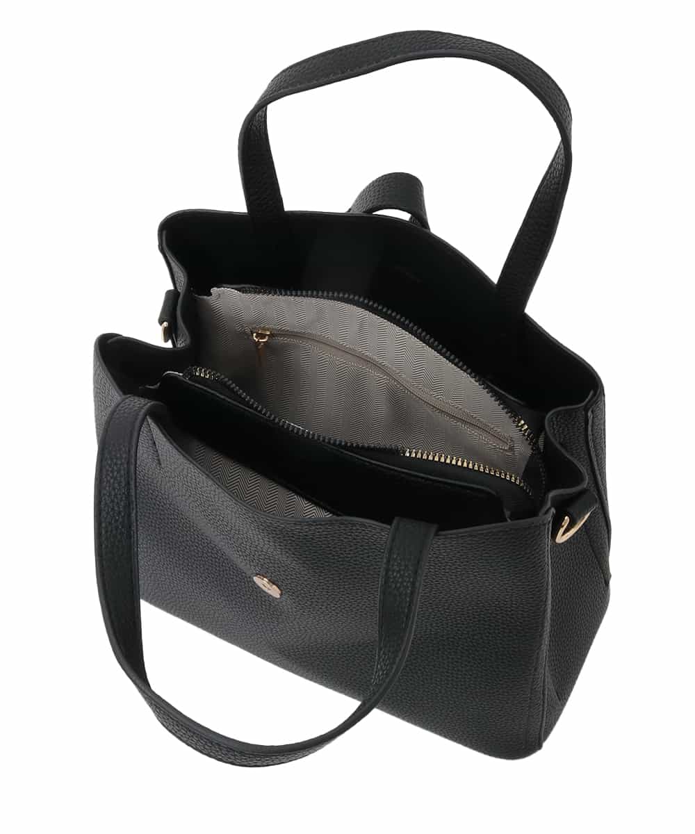 BJCJD75150 MK MICHEL KLEIN BAG(MK ミッシェルクラン バッグ) [2WAY]ベルトフラップスクエアミニトートバッグ ベージュ