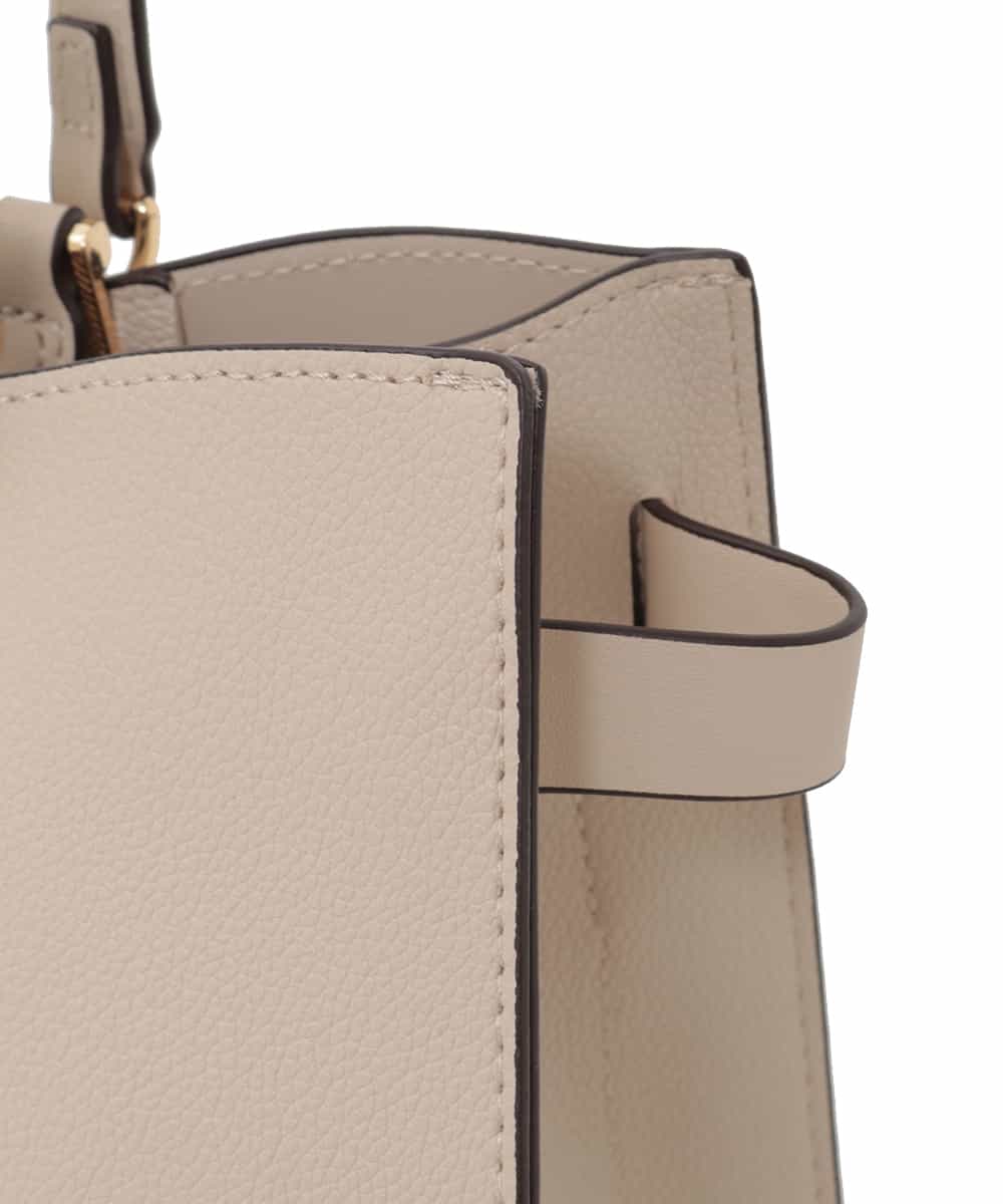 BJCJD77160 MK MICHEL KLEIN BAG(MK ミッシェルクラン バッグ) [A4収納可]ダブルハンドルスクエアバッグ ベージュ