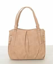 BKBAD26160 MK MICHEL KLEIN BAG(MK ミッシェルクラン バッグ) [2WAY]合成皮革タックデザイントートバッグ ライトベージュ