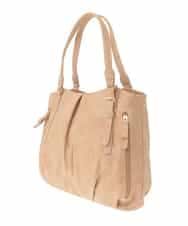 BKBAD26160 MK MICHEL KLEIN BAG(MK ミッシェルクラン バッグ) [2WAY]合成皮革タックデザイントートバッグ ライトベージュ