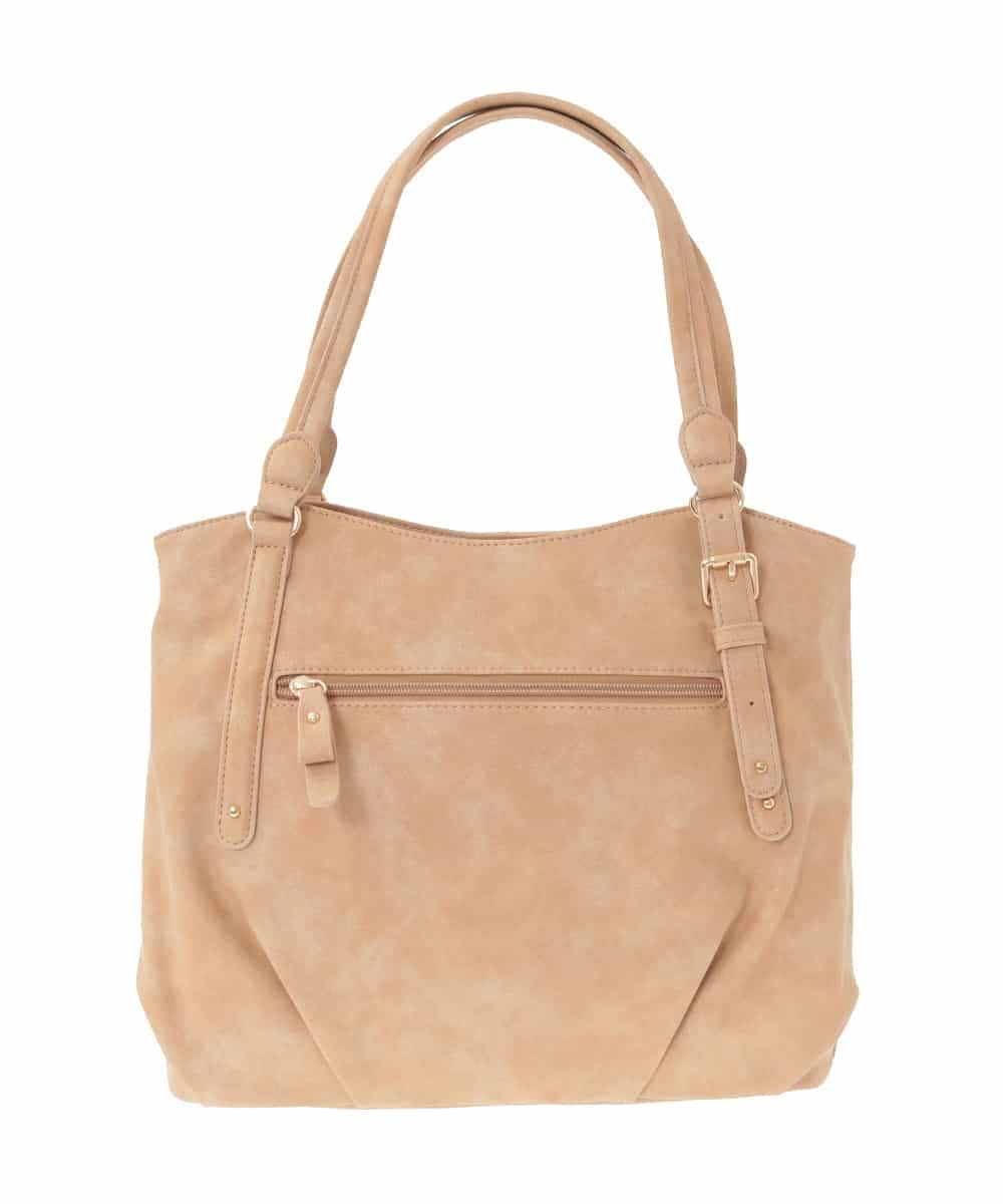 BKBAD26160 MK MICHEL KLEIN BAG(MK ミッシェルクラン バッグ) [2WAY]合成皮革タックデザイントートバッグ ライトベージュ