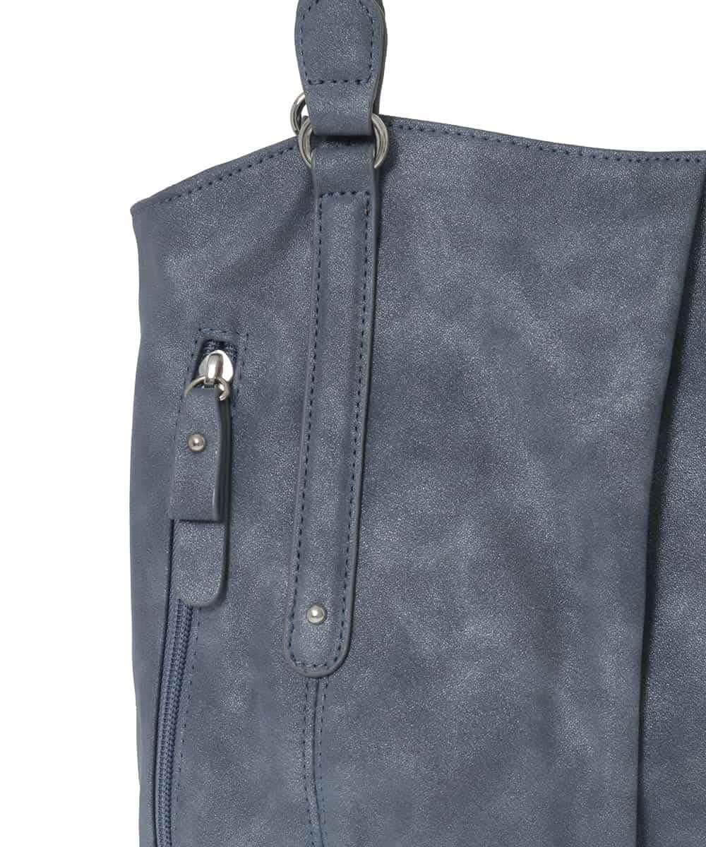 BKBAD26160 MK MICHEL KLEIN BAG(MK ミッシェルクラン バッグ) [2WAY]合成皮革タックデザイントートバッグ ライトベージュ