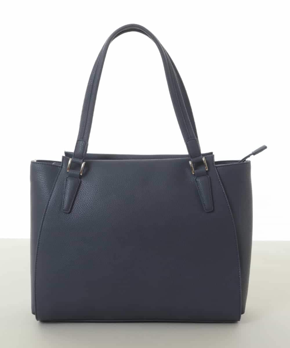 BKBGV02180 MK MICHEL KLEIN BAG(MK ミッシェルクラン バッグ) [2WAY]合成皮革エレガントスクエアトートバッグ ネイビー