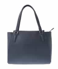 BKBGV02180 MK MICHEL KLEIN BAG(MK ミッシェルクラン バッグ) [2WAY]合成皮革エレガントスクエアトートバッグ ネイビー