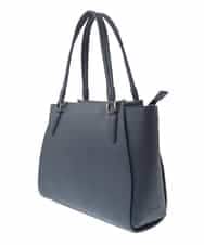 BKBGV02180 MK MICHEL KLEIN BAG(MK ミッシェルクラン バッグ) [2WAY]合成皮革エレガントスクエアトートバッグ ネイビー