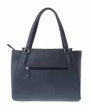 BKBGV02180 MK MICHEL KLEIN BAG(MK ミッシェルクラン バッグ) [2WAY]合成皮革エレガントスクエアトートバッグ ネイビー
