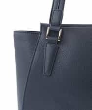 BKBGV02180 MK MICHEL KLEIN BAG(MK ミッシェルクラン バッグ) [2WAY]合成皮革エレガントスクエアトートバッグ ネイビー