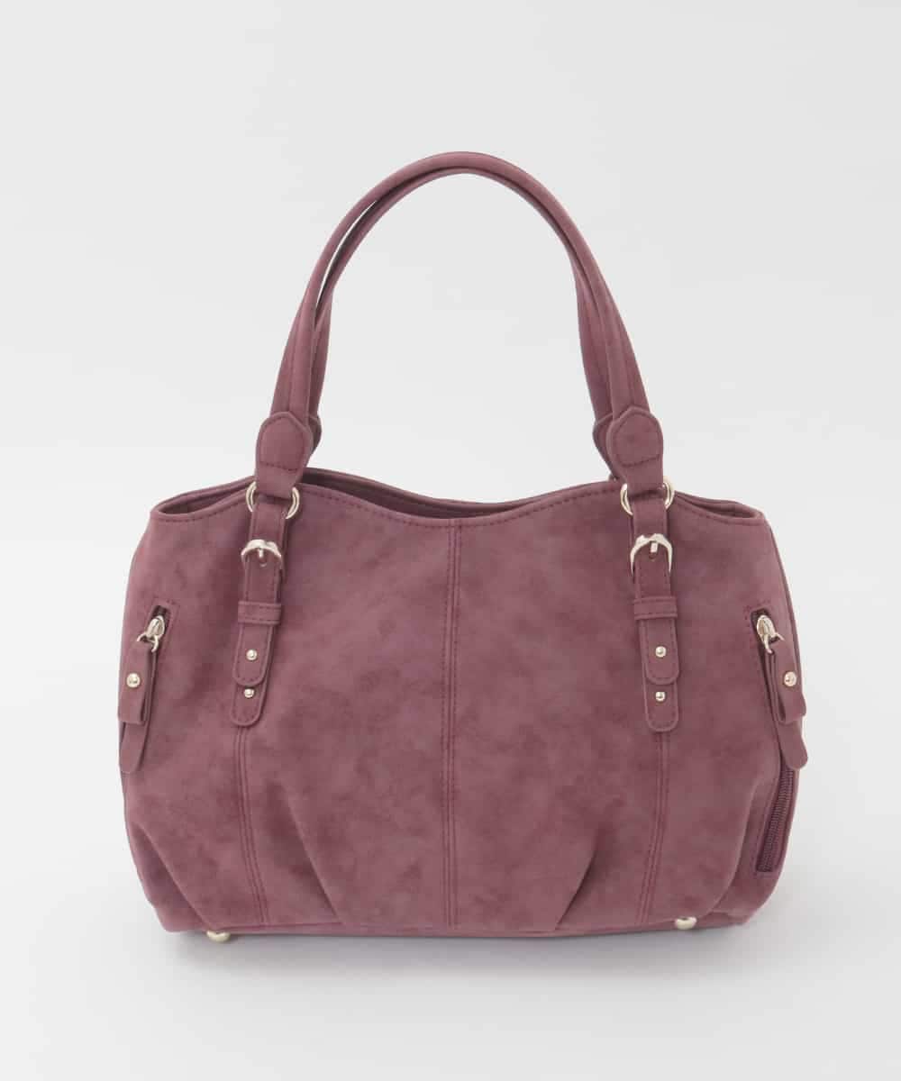 BKCAG04150 MK MICHEL KLEIN BAG(MK ミッシェルクラン バッグ) [2WAY]ベルトデザインラウンドトートバッグ レッド