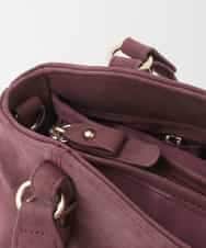 BKCAG04150 MK MICHEL KLEIN BAG(MK ミッシェルクラン バッグ) [2WAY]ベルトデザインラウンドトートバッグ レッド