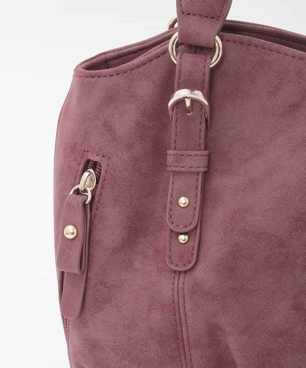BKCAG04150 MK MICHEL KLEIN BAG(MK ミッシェルクラン バッグ) [2WAY]ベルトデザインラウンドトートバッグ レッド
