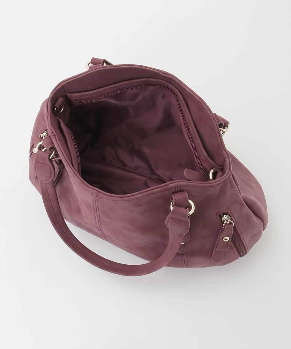 BKCAG04150 MK MICHEL KLEIN BAG(MK ミッシェルクラン バッグ) [2WAY]ベルトデザインラウンドトートバッグ レッド