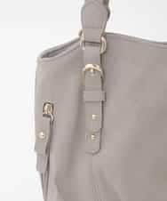 BKCAG04150 MK MICHEL KLEIN BAG(MK ミッシェルクラン バッグ) [2WAY]ベルトデザインラウンドトートバッグ レッド