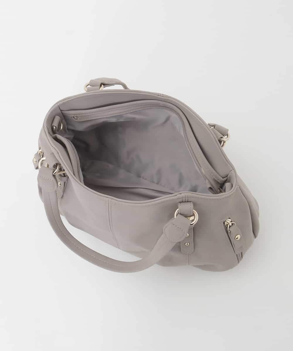 BKCAG04150 MK MICHEL KLEIN BAG(MK ミッシェルクラン バッグ) [2WAY]ベルトデザインラウンドトートバッグ レッド