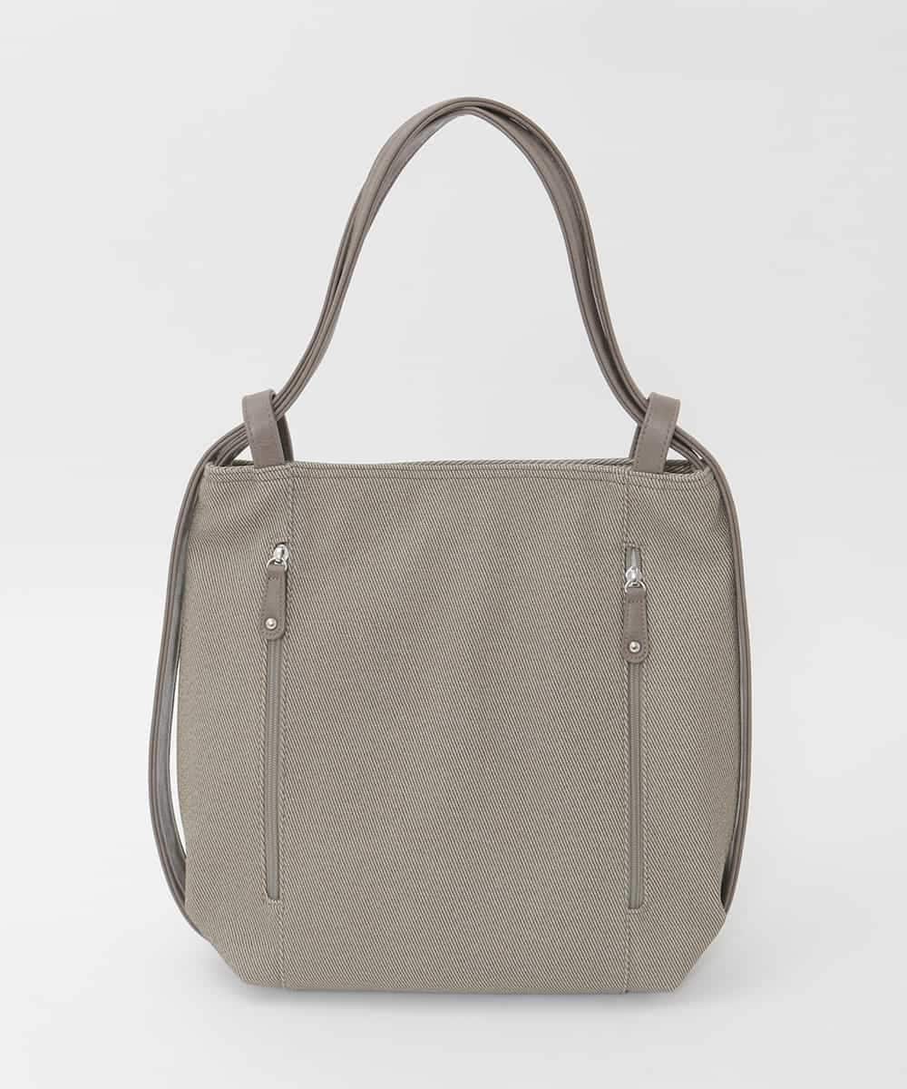 BKCAG05170 MK MICHEL KLEIN BAG(MK ミッシェルクラン バッグ) [2WAY/A4収納可]ニュアンスデザイン変形トートバッグ カーキ