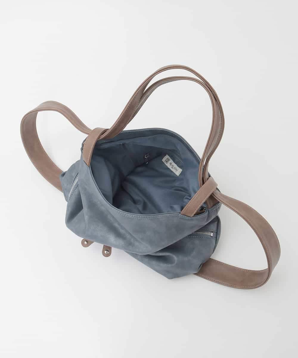 BKCAG05170 MK MICHEL KLEIN BAG(MK ミッシェルクラン バッグ) [2WAY/A4収納可]ニュアンスデザイン変形トートバッグ カーキ