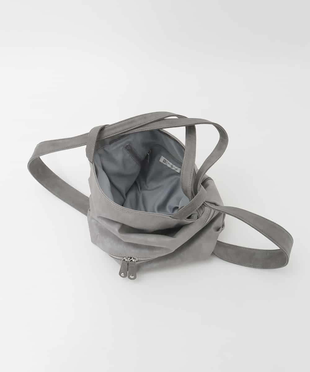 BKCAG05170 MK MICHEL KLEIN BAG(MK ミッシェルクラン バッグ) [2WAY/A4収納可]ニュアンスデザイン変形トートバッグ カーキ