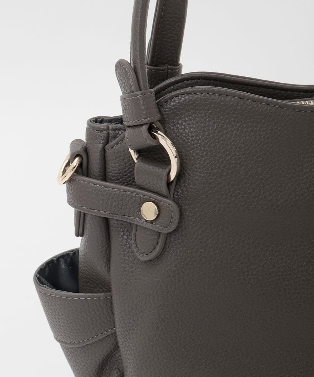 BKCAG08150 MK MICHEL KLEIN BAG(MK ミッシェルクラン バッグ) [2WAY]サイドポケットデザイントートバッグ オレンジ