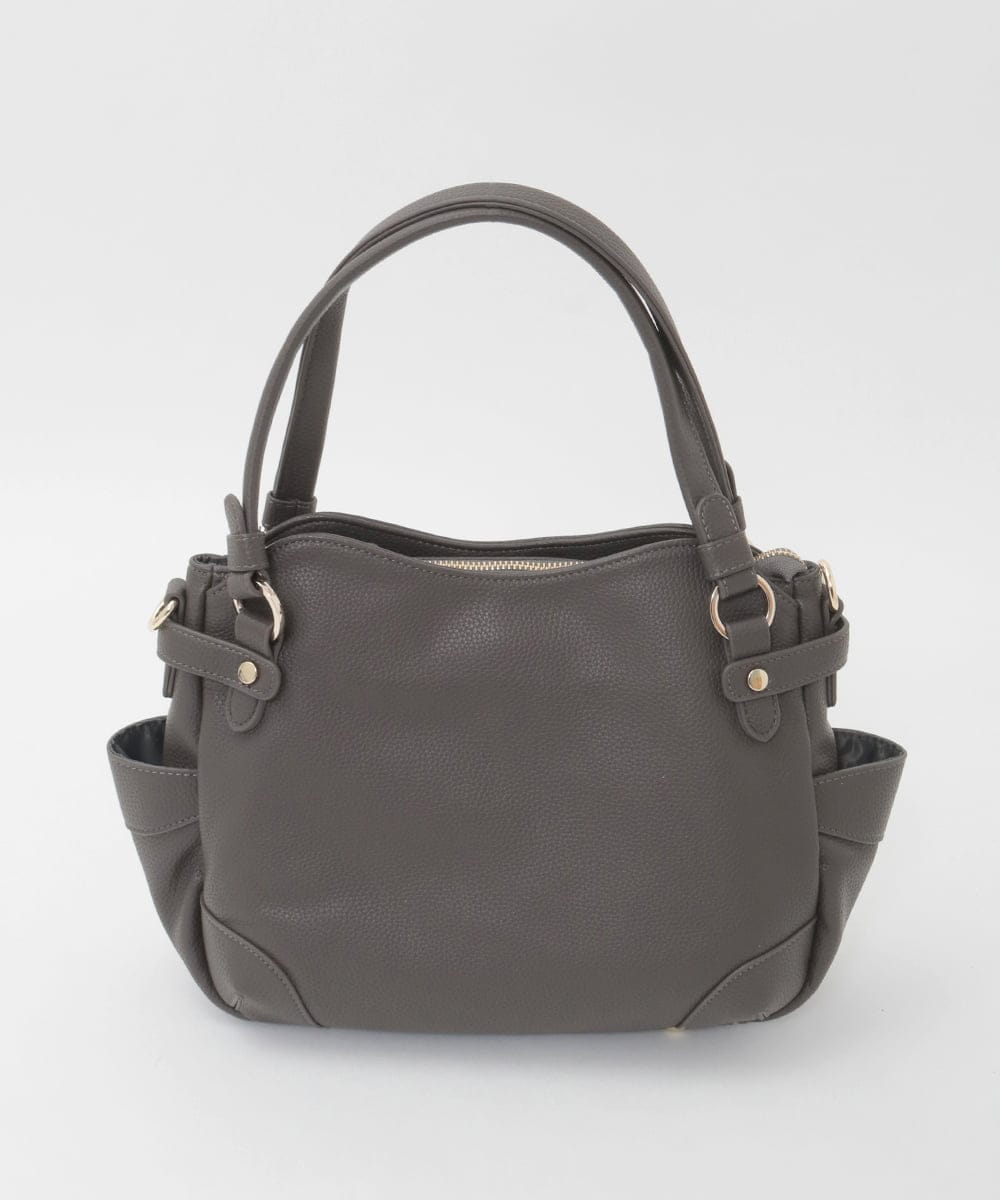 BKCAG08150 MK MICHEL KLEIN BAG(MK ミッシェルクラン バッグ) [2WAY]サイドポケットデザイントートバッグ オレンジ