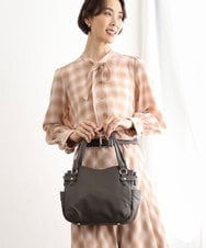 BKCAG08150 MK MICHEL KLEIN BAG(MK ミッシェルクラン バッグ) [2WAY]サイドポケットデザイントートバッグ オレンジ