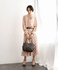 BKCAG08150 MK MICHEL KLEIN BAG(MK ミッシェルクラン バッグ) [2WAY]サイドポケットデザイントートバッグ オレンジ