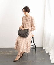BKCAG08150 MK MICHEL KLEIN BAG(MK ミッシェルクラン バッグ) [2WAY]サイドポケットデザイントートバッグ オレンジ