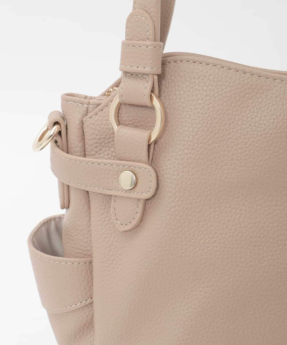 BKCAG08150 MK MICHEL KLEIN BAG(MK ミッシェルクラン バッグ) [2WAY]サイドポケットデザイントートバッグ オレンジ