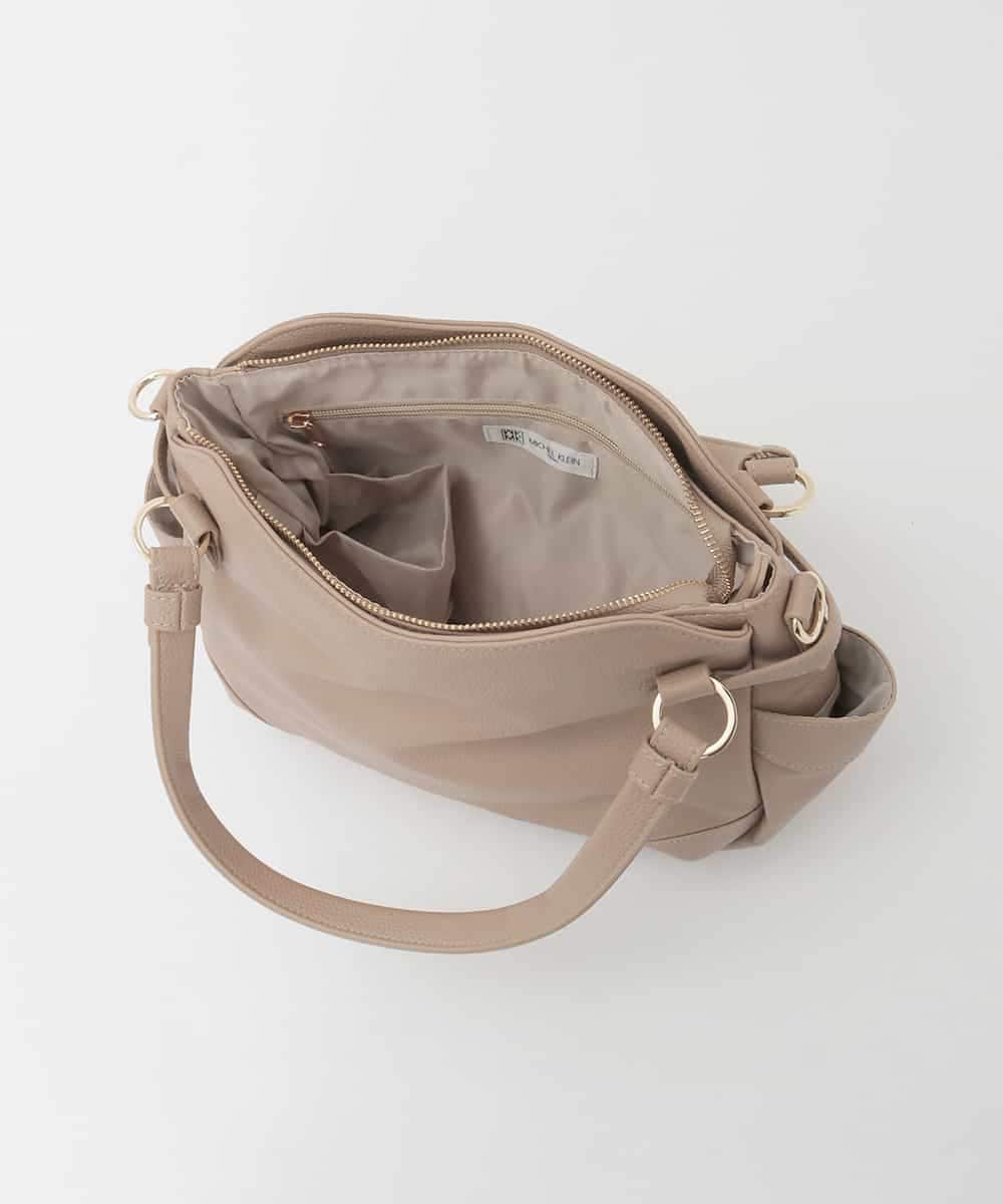 BKCAG08150 MK MICHEL KLEIN BAG(MK ミッシェルクラン バッグ) [2WAY]サイドポケットデザイントートバッグ オレンジ