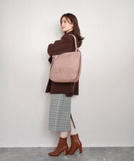 BKCAG26170 MK MICHEL KLEIN BAG(MK ミッシェルクラン バッグ) [2WAY]パンチングデザイン変形トートバッグ ピンク