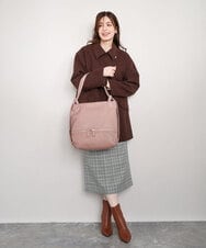 BKCAG26170 MK MICHEL KLEIN BAG(MK ミッシェルクラン バッグ) [2WAY]パンチングデザイン変形トートバッグ ピンク