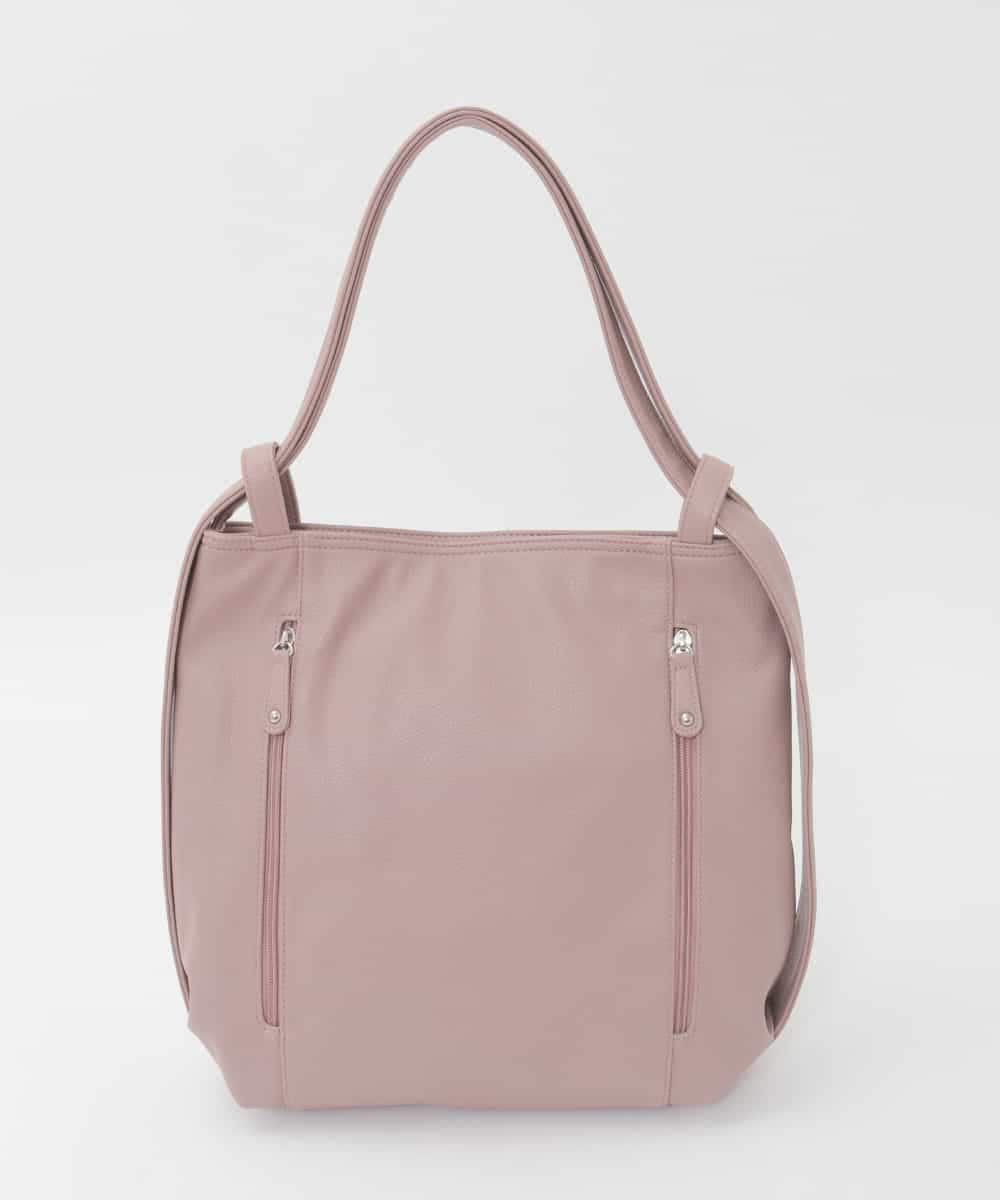 BKCAG26170 MK MICHEL KLEIN BAG(MK ミッシェルクラン バッグ) [2WAY]パンチングデザイン変形トートバッグ ピンク
