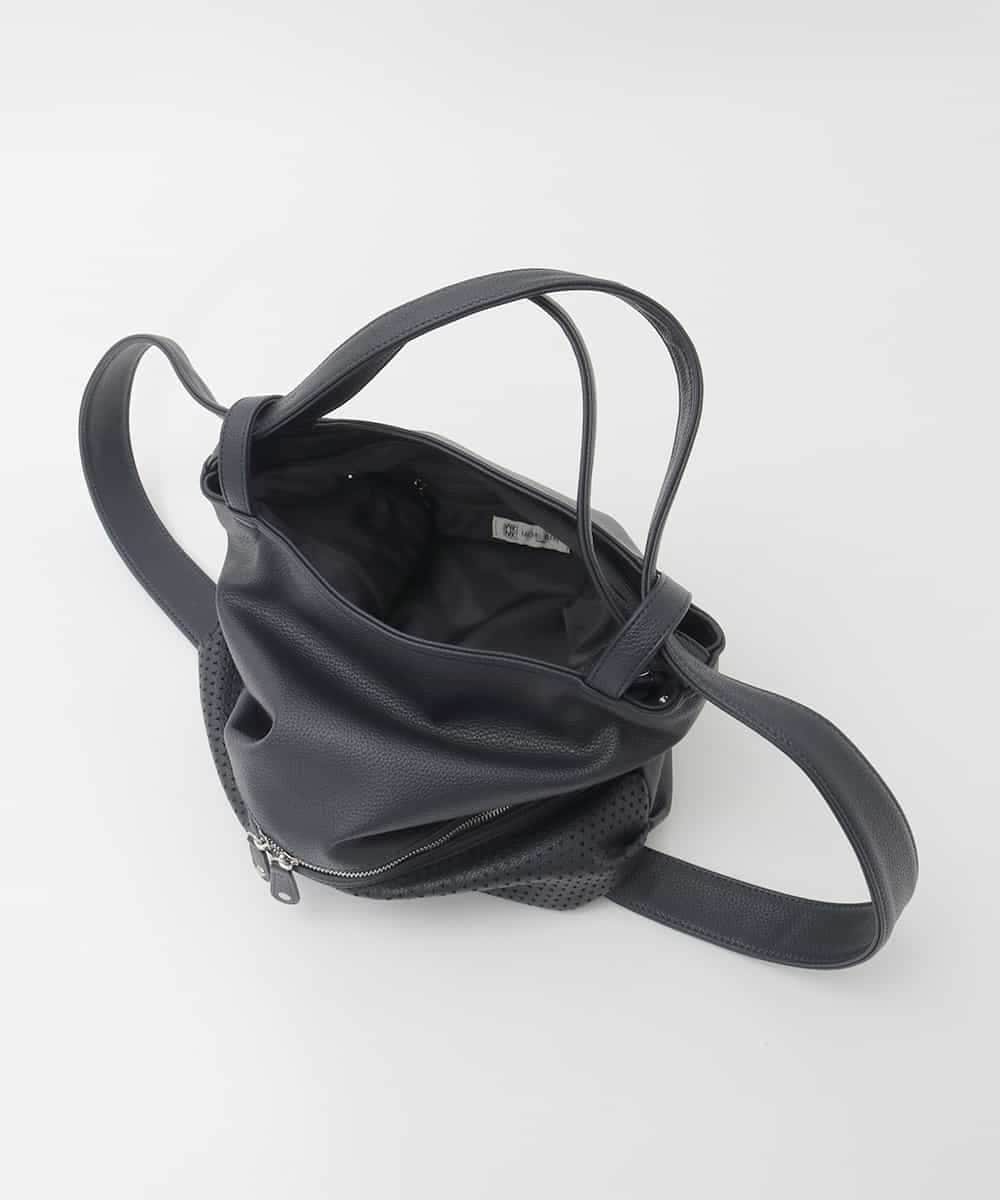 BKCAG26170 MK MICHEL KLEIN BAG(MK ミッシェルクラン バッグ) [2WAY]パンチングデザイン変形トートバッグ ピンク