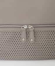 BKCAG26170 MK MICHEL KLEIN BAG(MK ミッシェルクラン バッグ) [2WAY]パンチングデザイン変形トートバッグ ピンク